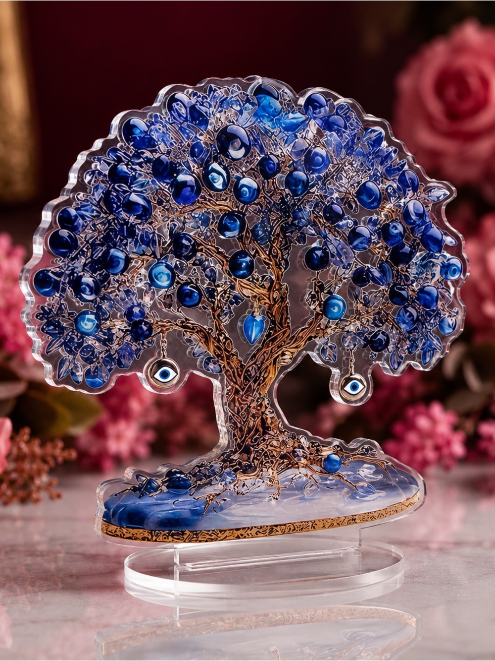 Blue Tree of Life Decorative Sculpture - Brand - Picture 6 of 6